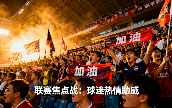 体育场内观众为球队加油，联赛焦点文章配图